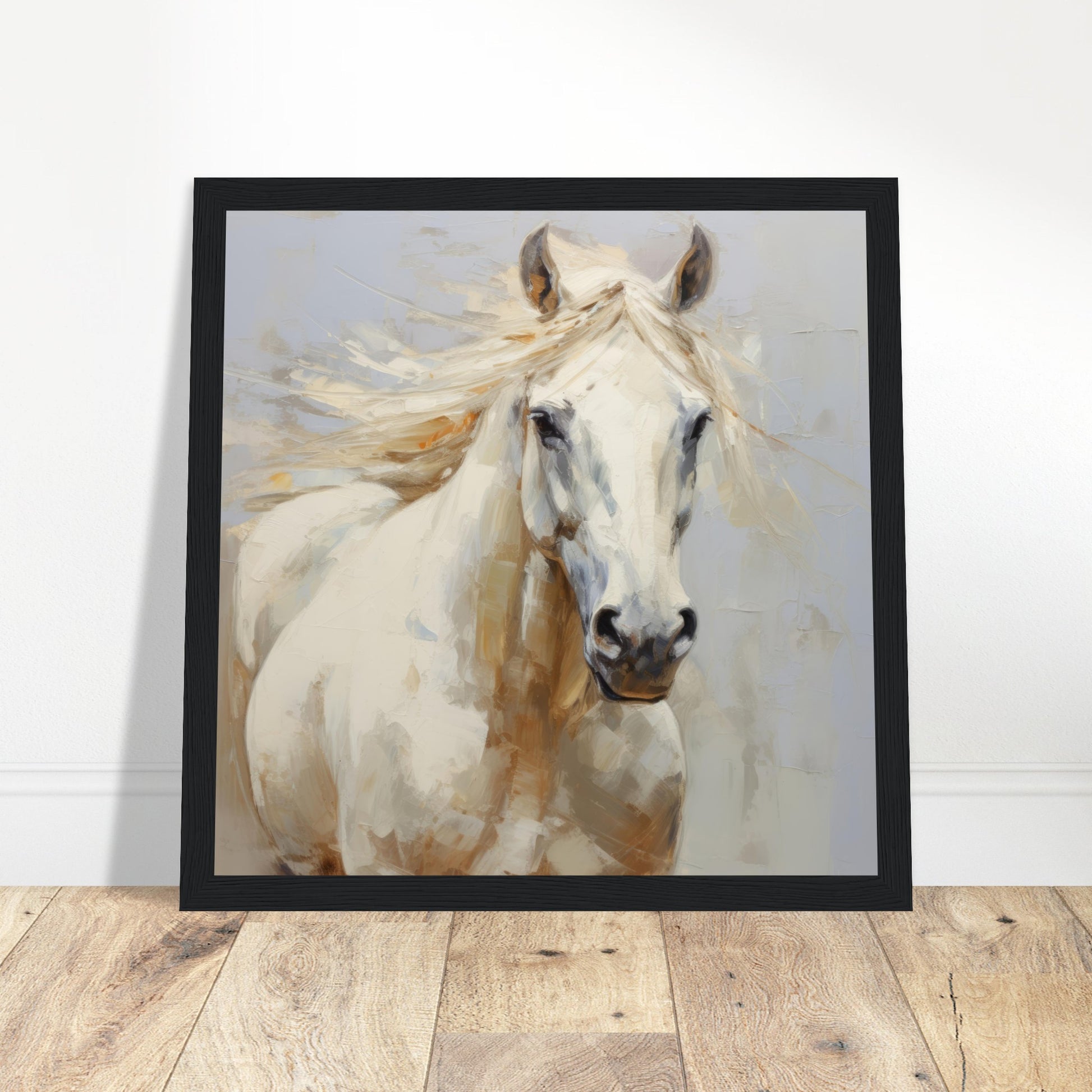 Equine Art #01 - Print Room Ltd White frame 50x50 cm / 20x20"
