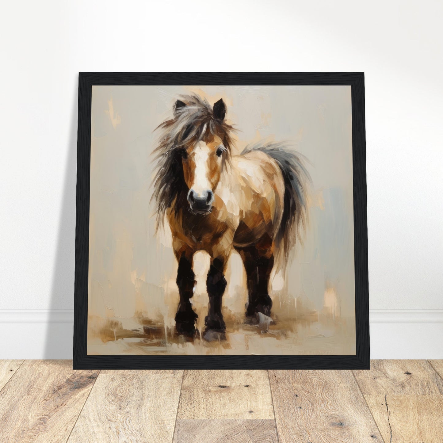 Equine Art #08 - Print Room Ltd Wood frame 50x50 cm / 20x20"