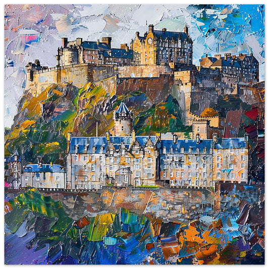 Royal Vista: Edinburgh Castle Immersed in Colour | By Print Room Ltd