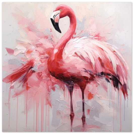 Flamingo Dance Artwork - Print Room Ltd No Frame Selected 70x70 cm / 28x28