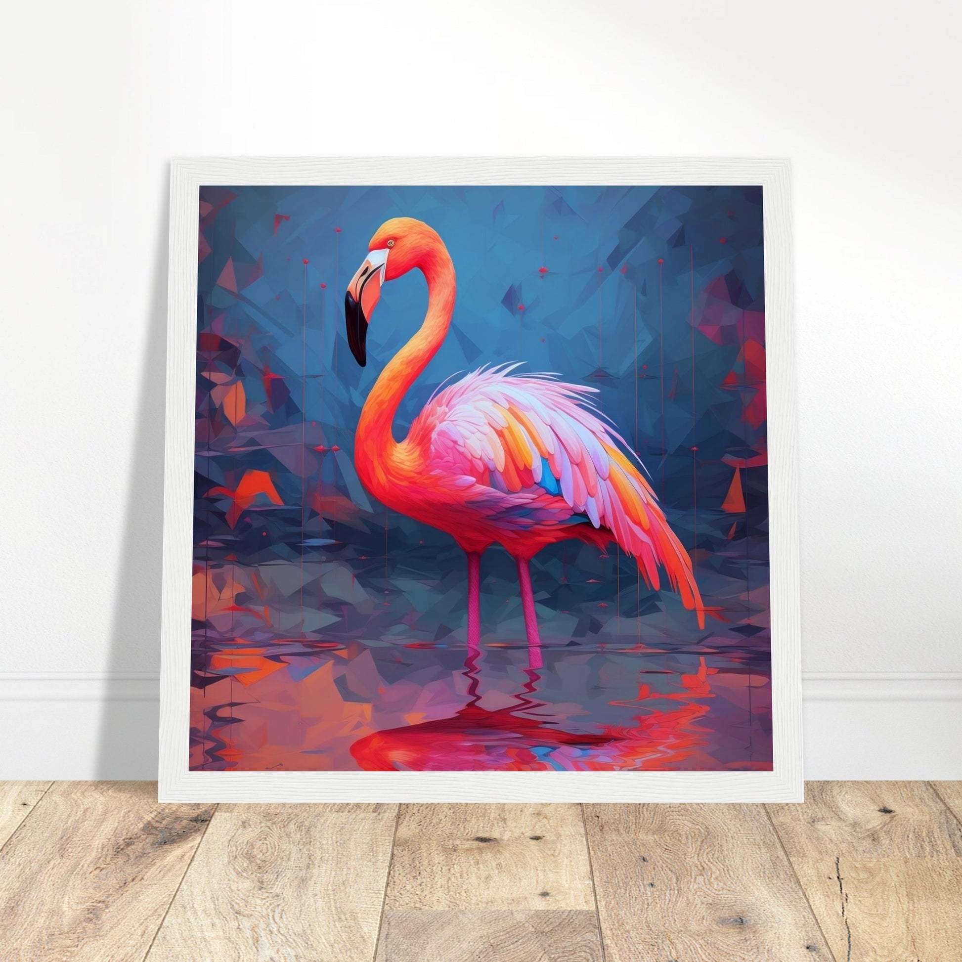 Colourful Flamingo Print - Print Room Ltd No Frame Selected 50x50 cm / 20x20"