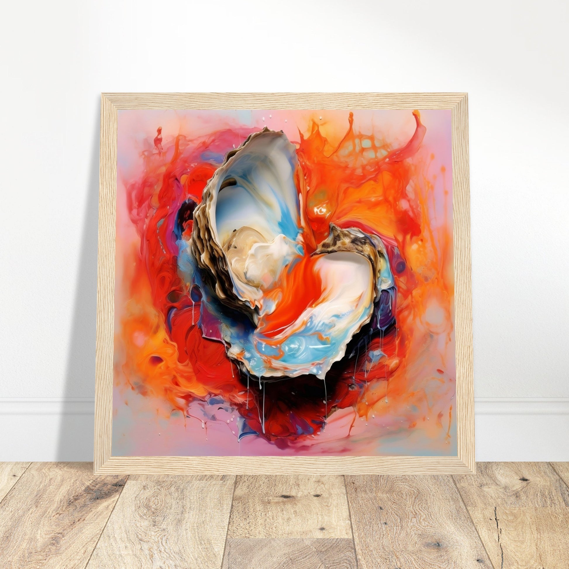 Exclusive Oyster Sea Artwork #5 - Print Room Ltd No Frame Selected 50x50 cm / 20x20"