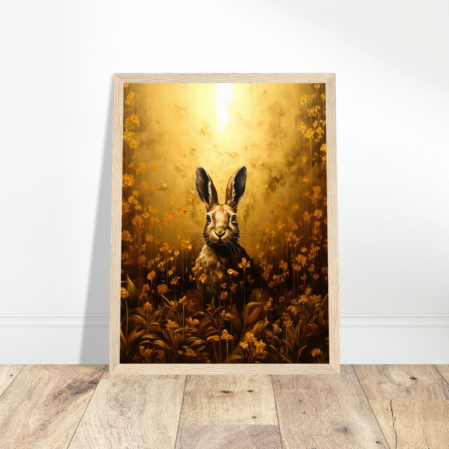 Gilded Hare Art Print - Print Room Ltd  
