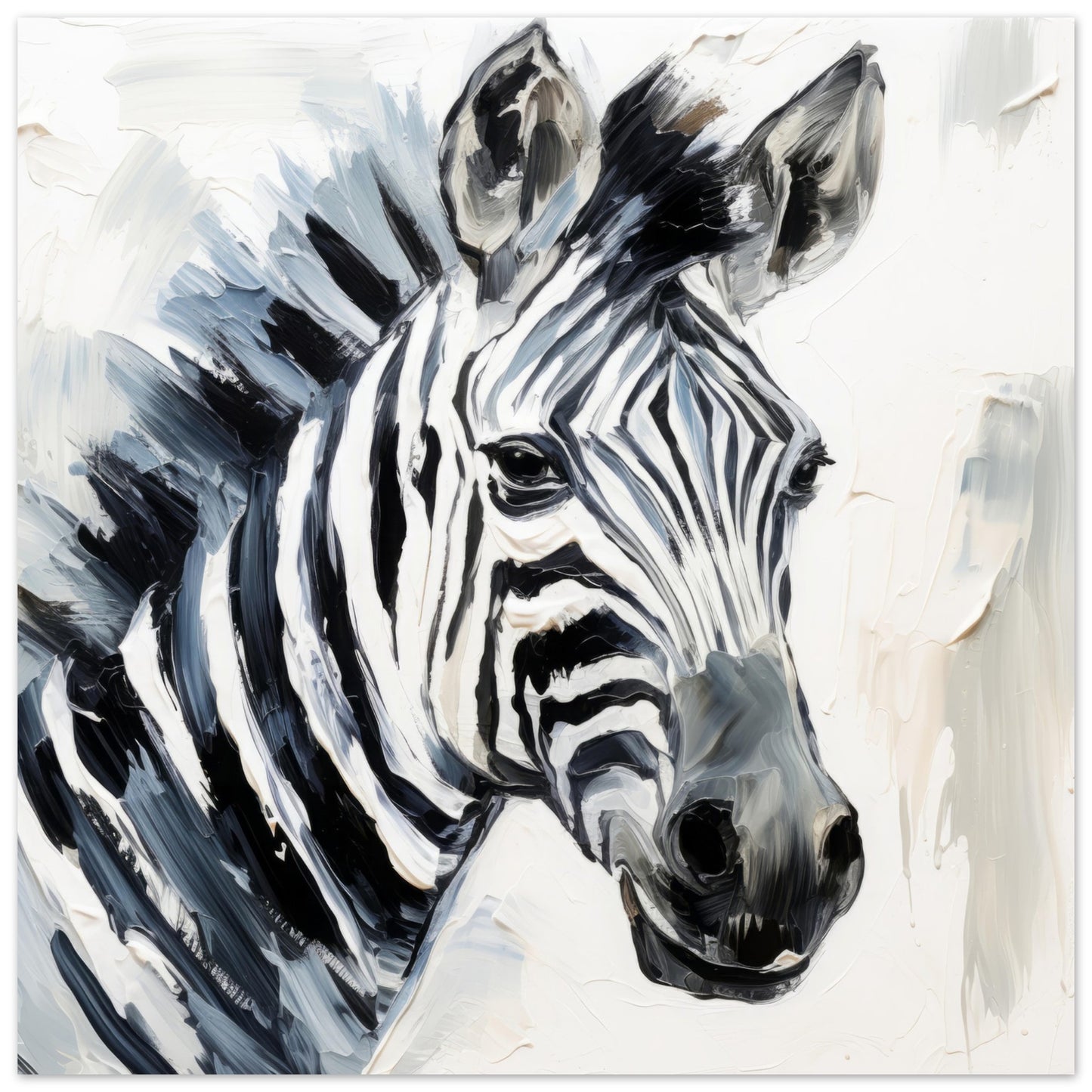 Zebra Print - Print Room Ltd No Frame Selected 70x70 cm / 28x28"