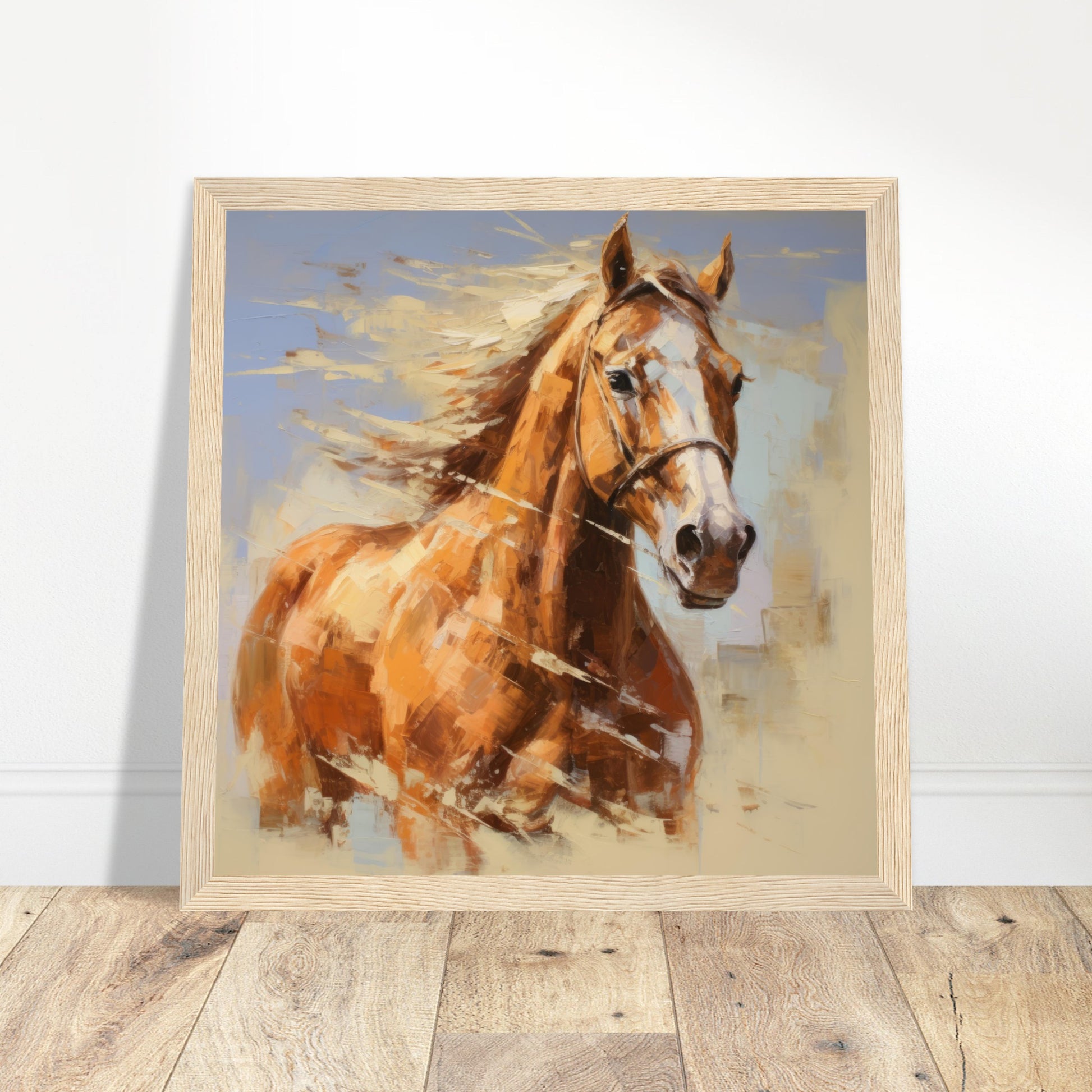 Equine Beauty #06 - Print Room Ltd Dark wood frame 30x30 cm / 12x12"
