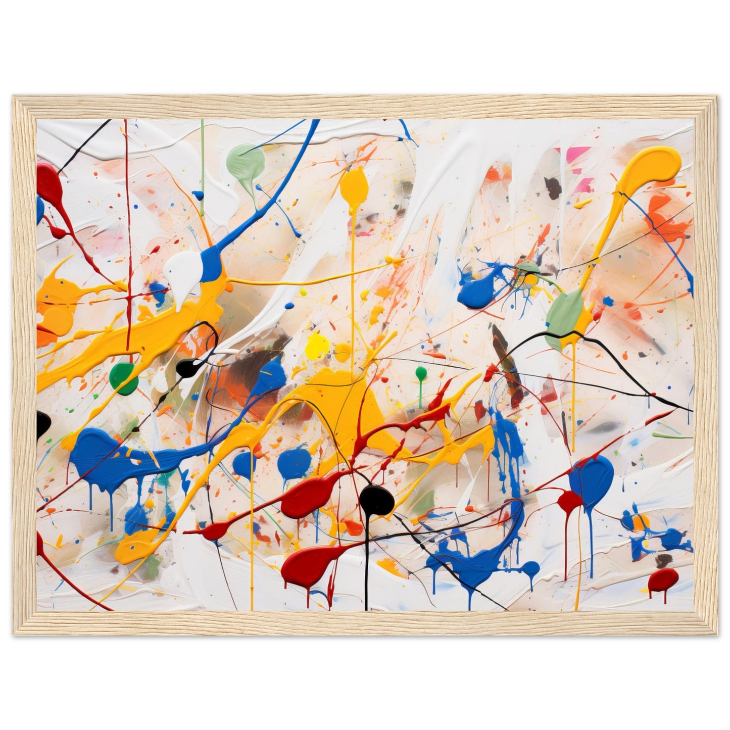 Dynamic Abstract Art #08 - Pollock Inspired No frame 50x70 cm / 20x28"
