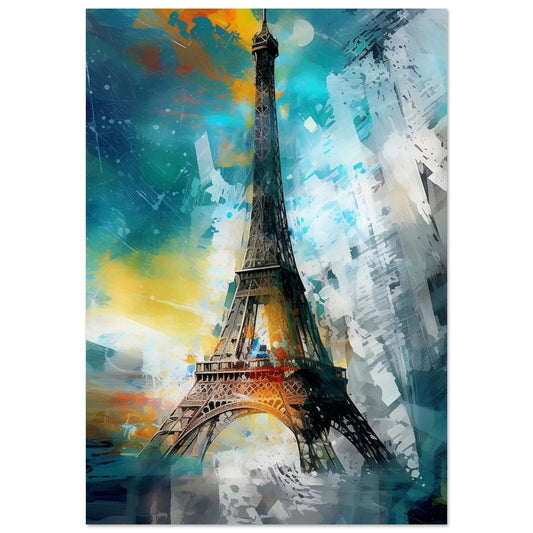 Eiffel Tower Art Print - Print Room Ltd No Frame Selected 70x100 cm / 28x40"