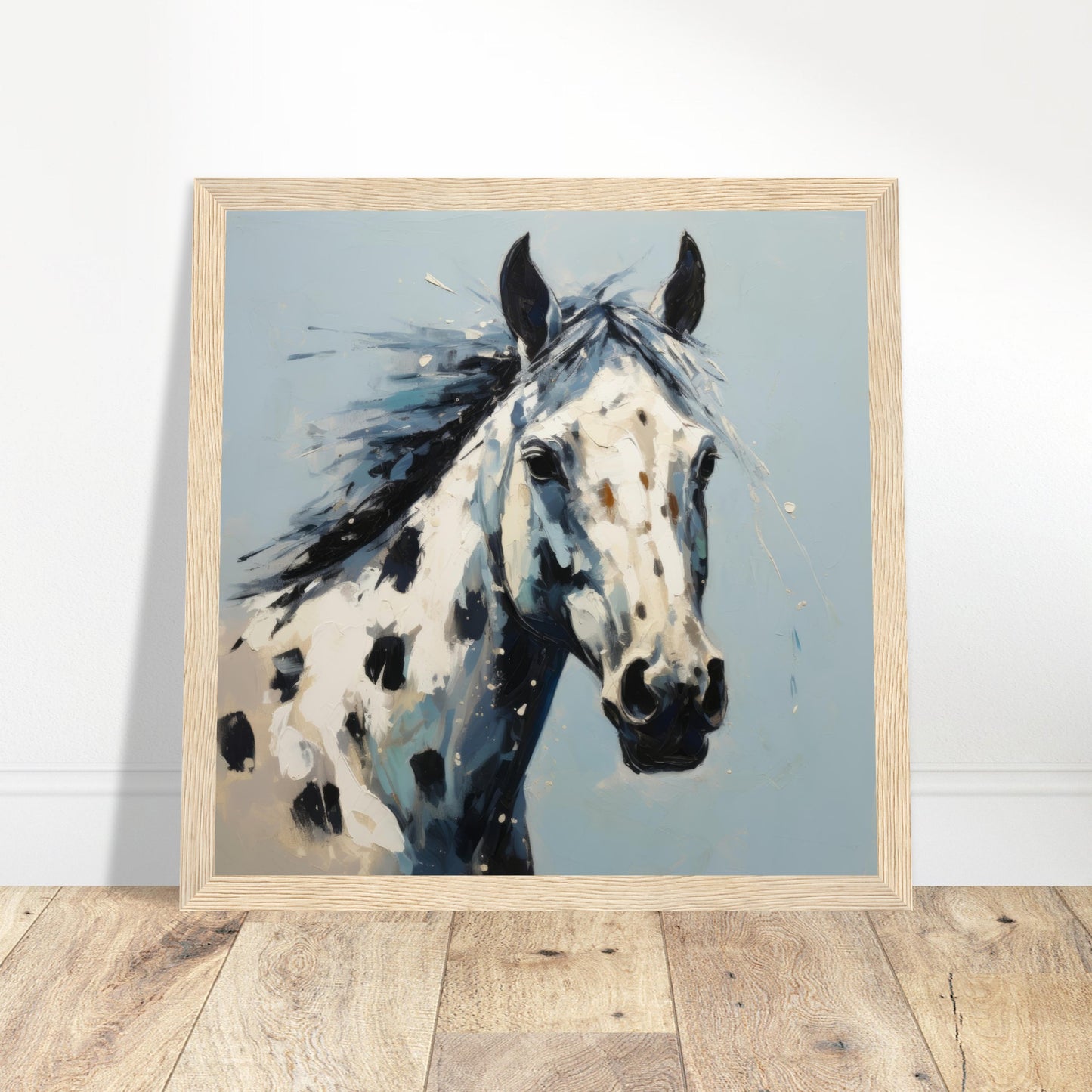 Equine Beauty #19 - Print Room Ltd Dark wood frame 50x50 cm / 20x20"
