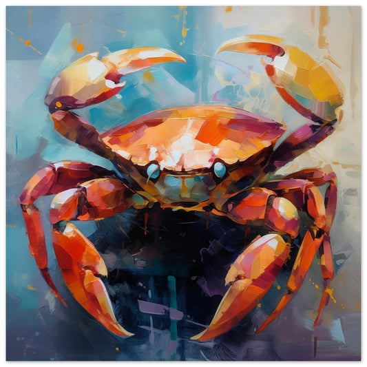 Crab Artwork Print - Print Room Ltd No Frame Selected 70x70 cm / 28x28"