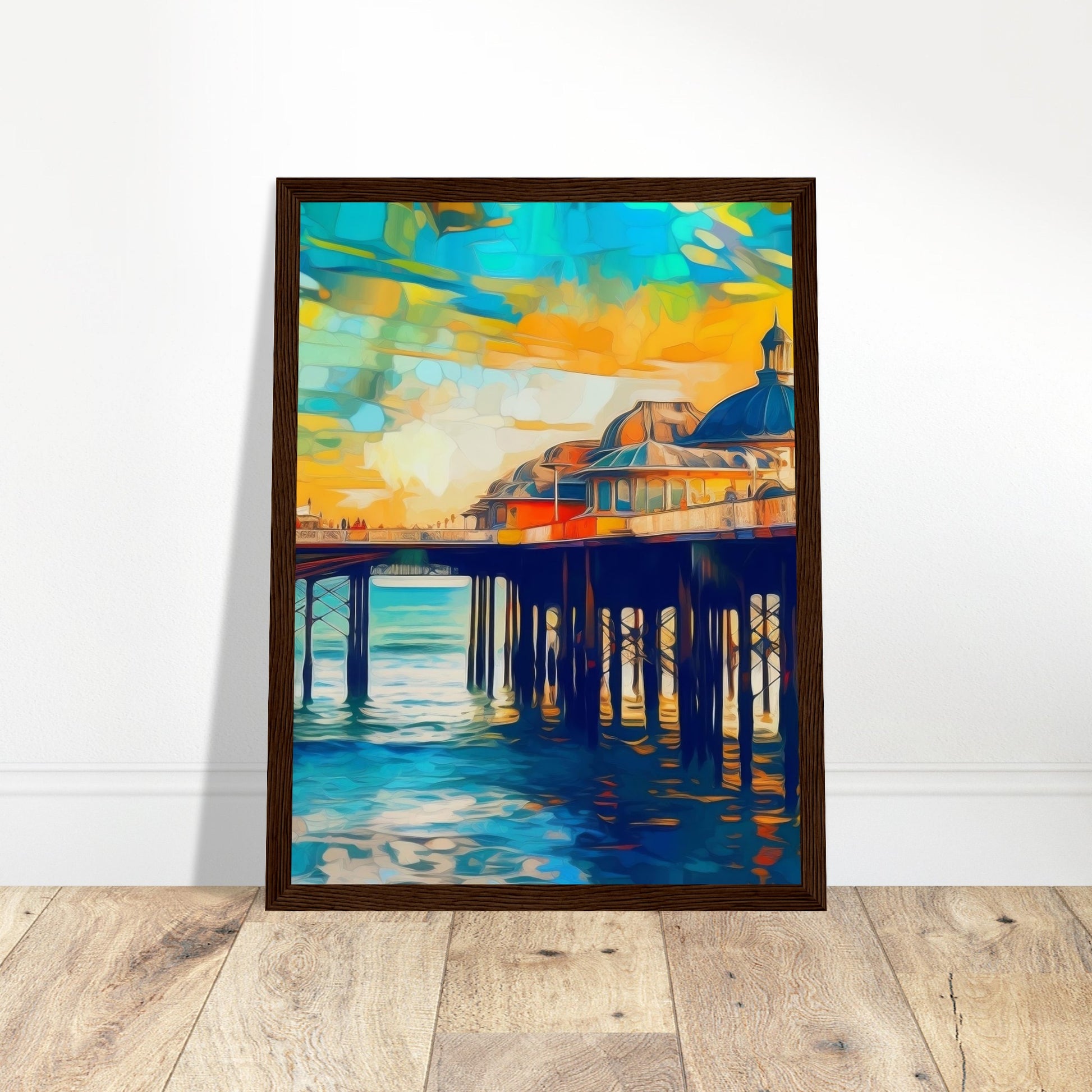 Brighton Pier Artwork - Print Room Ltd No Frame Selected 30x40 cm / 12x16"