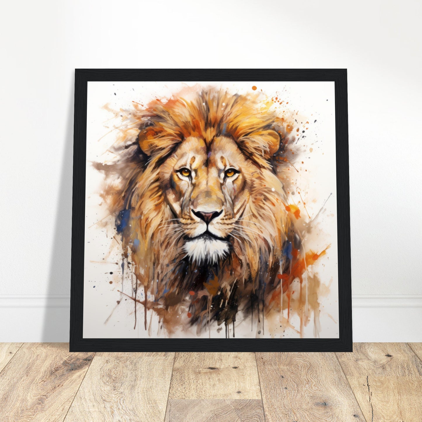 Lion's Roar Art Print - Print Room Ltd Black frame 50x50 cm / 20x20"