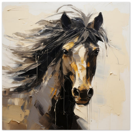 Horse Elegance #09 - Print Room Ltd No Frame Selected 70x70 cm / 28x28"