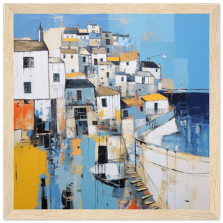 St Ives Elegant Artwork - Print Room Ltd Wood frame 30x30 cm / 12x12"