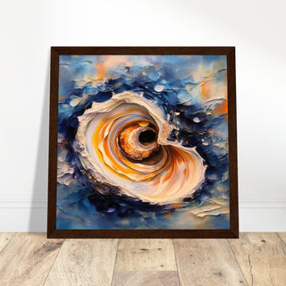 Oyster Collection Print #3 - Print Room Ltd Black frame 70x70 cm / 28x28"