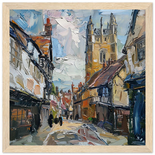 Historic Ludlow: Townscape Textures art print wood framed | by Print Room Ltd