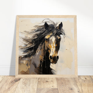 Horse Elegance #09 - Print Room Ltd White frame 70x70 cm / 28x28"