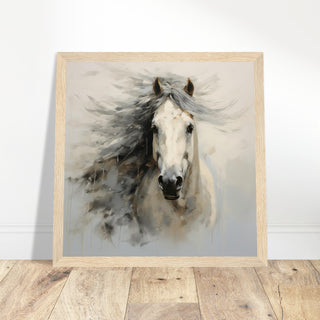 Horse Majesty #18 - Print Room Ltd White frame 70x70 cm / 28x28"