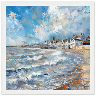 Dynamic Southwold Seascape white framed art print | By Print Room Ltd