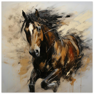 Horse Grace Art #26 - Print Room Ltd No Frame Selected 70x70 cm / 28x28"