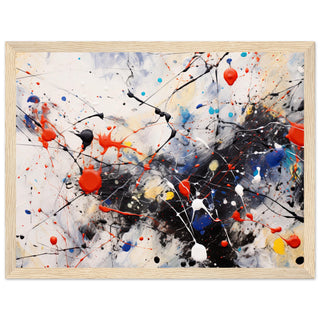 Pollock Style Abstract Art Print #24 - 50x70 cm / 20x28"