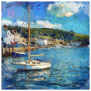 Salcombe Sailboats artwork print | By Print Room Ltd