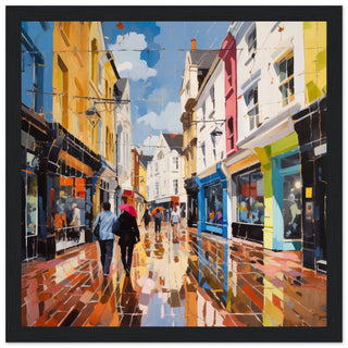 Brighton Lanes Art Prints - Print Room Ltd Wood frame 70x70 cm / 28x28"