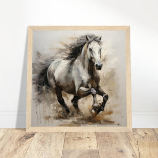 Equine Print #10 - Print Room Ltd Black frame 50x50 cm / 20x20"
