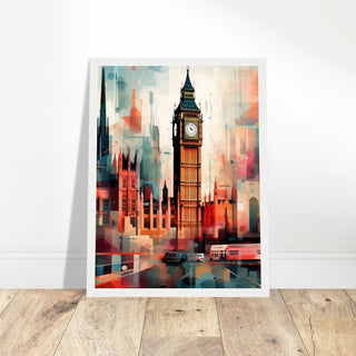 Big Ben Artwork - Print Room Ltd Wood frame 70x100 cm / 28x40"