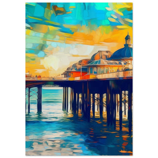 Brighton Pier Artwork - Print Room Ltd No Frame Selected 70x100 cm / 28x40"