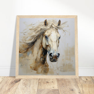 Equine Art #13 - Print Room Ltd Black frame 30x30 cm / 12x12"