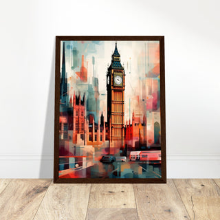 Big Ben Artwork - Print Room Ltd Black frame 70x100 cm / 28x40"
