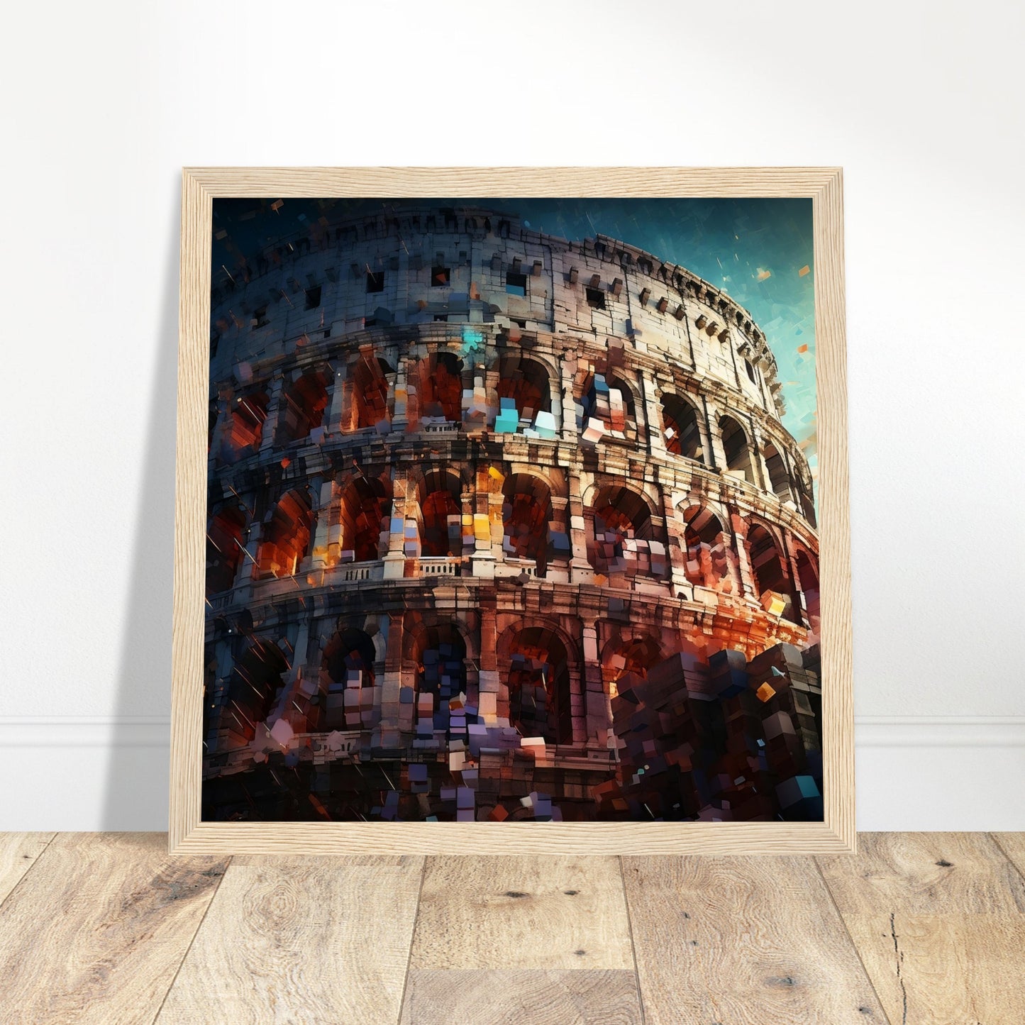 Colosseum Artwork Print - Print Room Ltd Black frame 50x50 cm / 20x20"