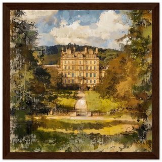 Regal Autumn at Chatsworth House dark wood framed art print | By Print Room Ltd