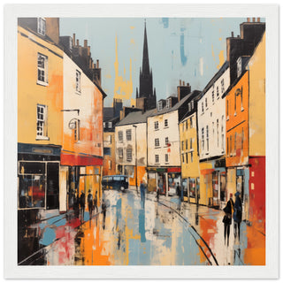Bath Landscape Abstract Art - Print Room Ltd No Frame 70x70 cm / 28x28"