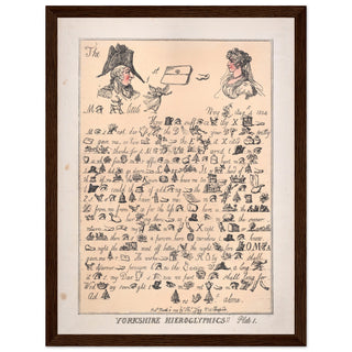 Yorkshire wall art in dark wood frame| by Print Room Ltd