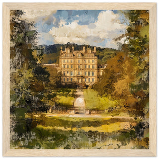 Regal Autumn at Chatsworth House wood framed art print | By Print Room Ltd