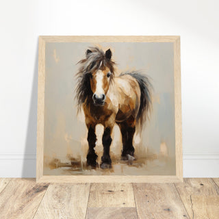 Equine Art #08 - Print Room Ltd White frame 70x70 cm / 28x28"