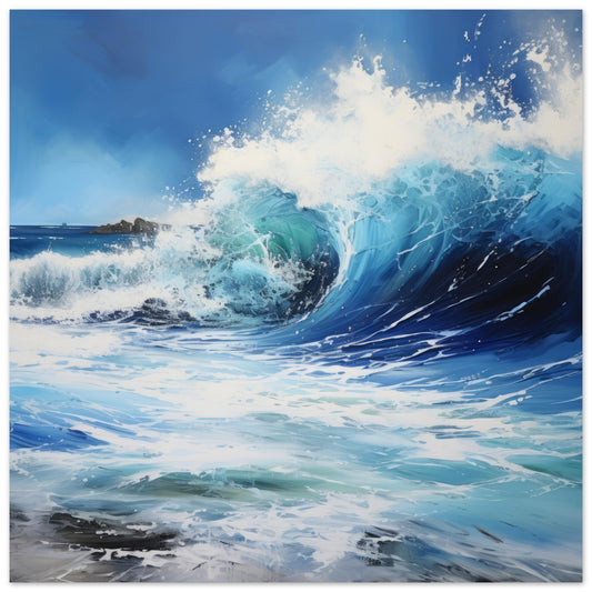 Ocean Art Print - Print Room Ltd No Frame Selected 70x70 cm / 28x28"