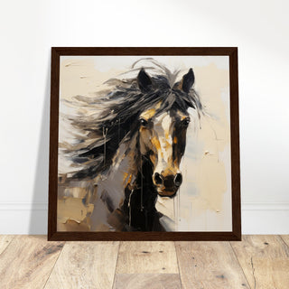 Horse Elegance #09 - Print Room Ltd Black frame 50x50 cm / 20x20"