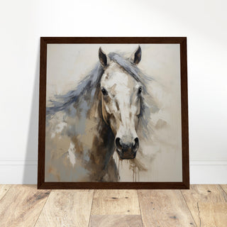 Horse Art Print #40 - Print Room Ltd White frame 50x50 cm / 20x20"