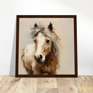 Horse Elegance #30 - Print Room Ltd Wood frame 70x70 cm / 28x28"