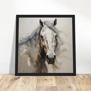 Horse Art Print #40 - Print Room Ltd Black frame 70x70 cm / 28x28"