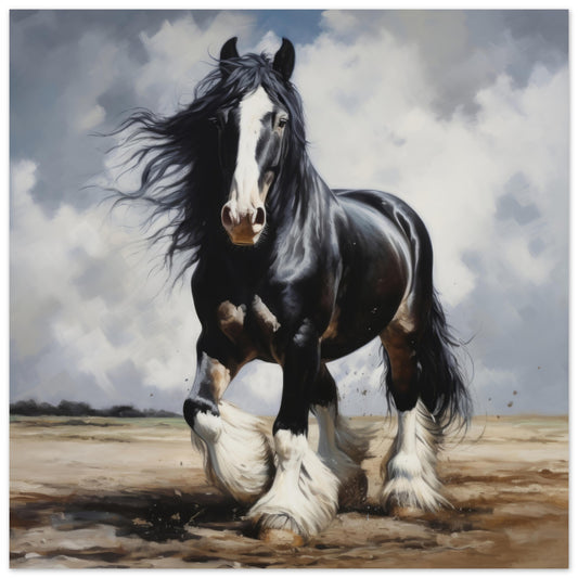 Equine Artwork #25 - Print Room Ltd No Frame Selected 70x70 cm / 28x28"