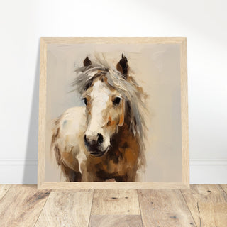 Horse Elegance #30 - Print Room Ltd Wood frame 30x30 cm / 12x12"