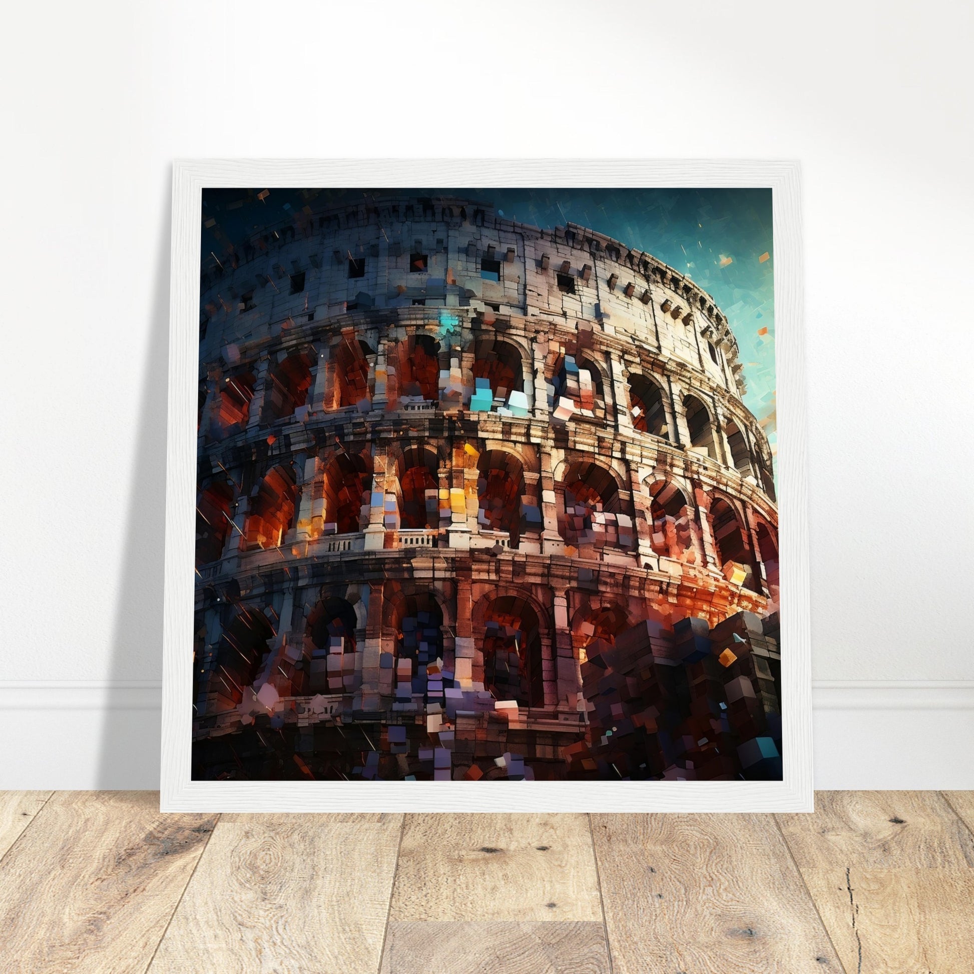 Colosseum Artwork Print - Print Room Ltd Dark wood frame 50x50 cm / 20x20"