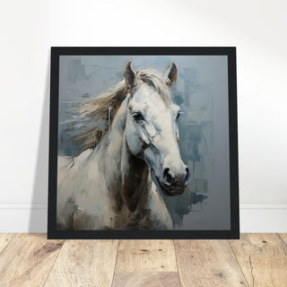 Horse Majesty #07 - Print Room Ltd Black frame 30x30 cm / 12x12"