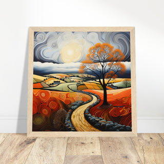 Britain's Landscape Art - Print Room Ltd White frame 30x30 cm / 12x12"