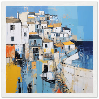 St Ives Elegant Artwork - Print Room Ltd Black frame 50x50 cm / 20x20"