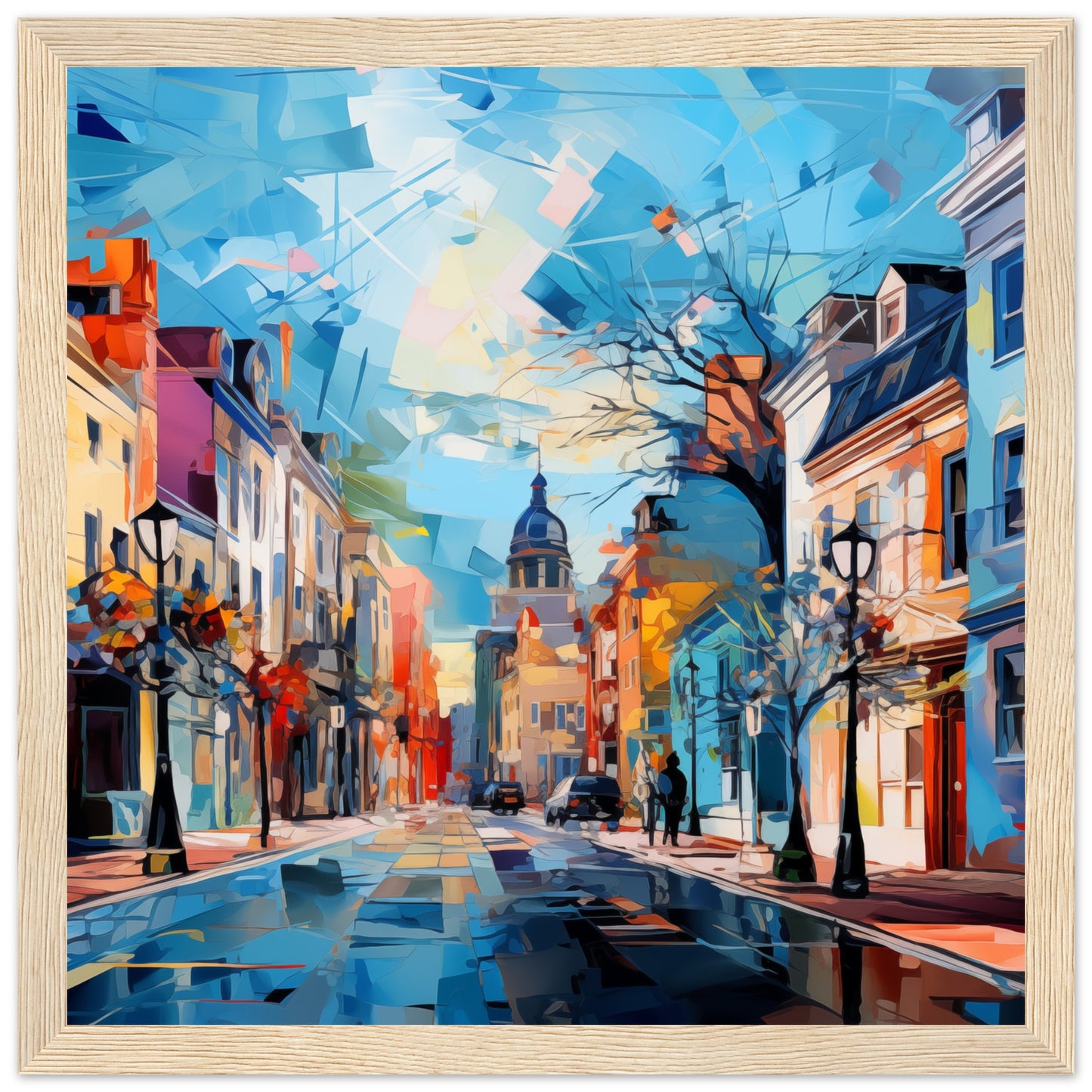 Windsor Street Art Prints - Print Room Ltd Dark wood frame 30x30 cm / 12x12"