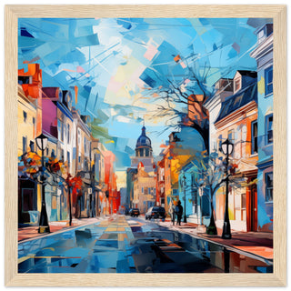 Windsor Street Art Prints - Print Room Ltd Dark wood frame 30x30 cm / 12x12"